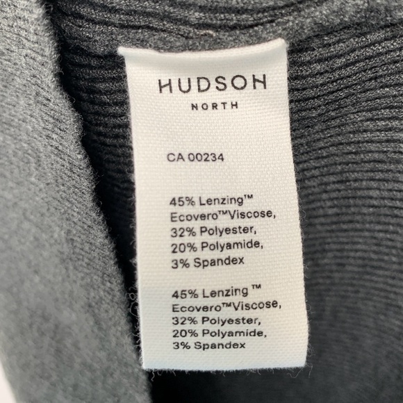 Hudson North Sweater Dress Womens Small Grey Stretch Soft Fall Sustainable - Picture 5 of 8